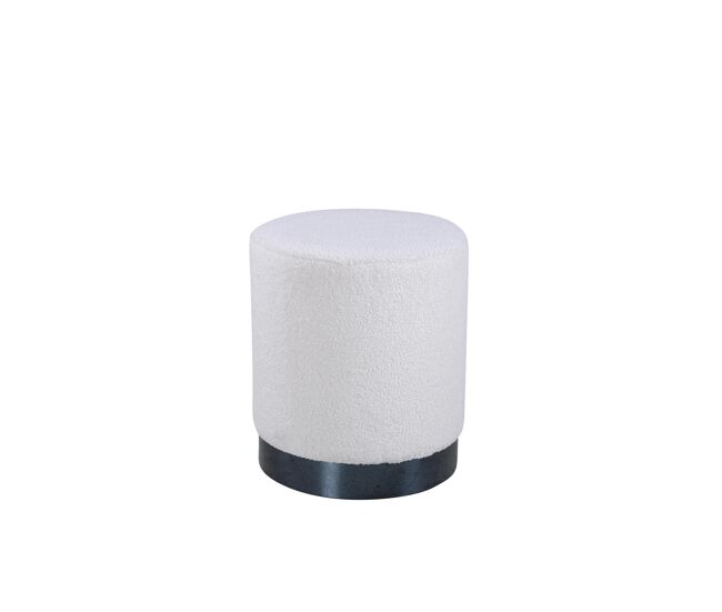 Puf benji 35x35x43 blanco