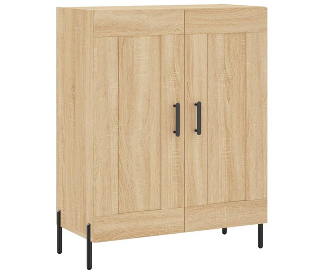 Aparador - mueble de almacenamiento de madera de ingeniería roble sonoma 69,5x34x90 cm es3778