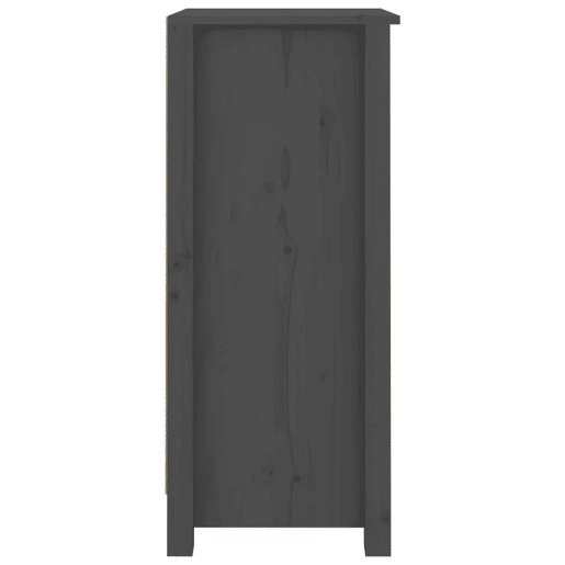 Aparadores - Bufetes - Móveis de apoio 2 pcs 40x35x80 cm madeira de pinho maciça cinza pt5245