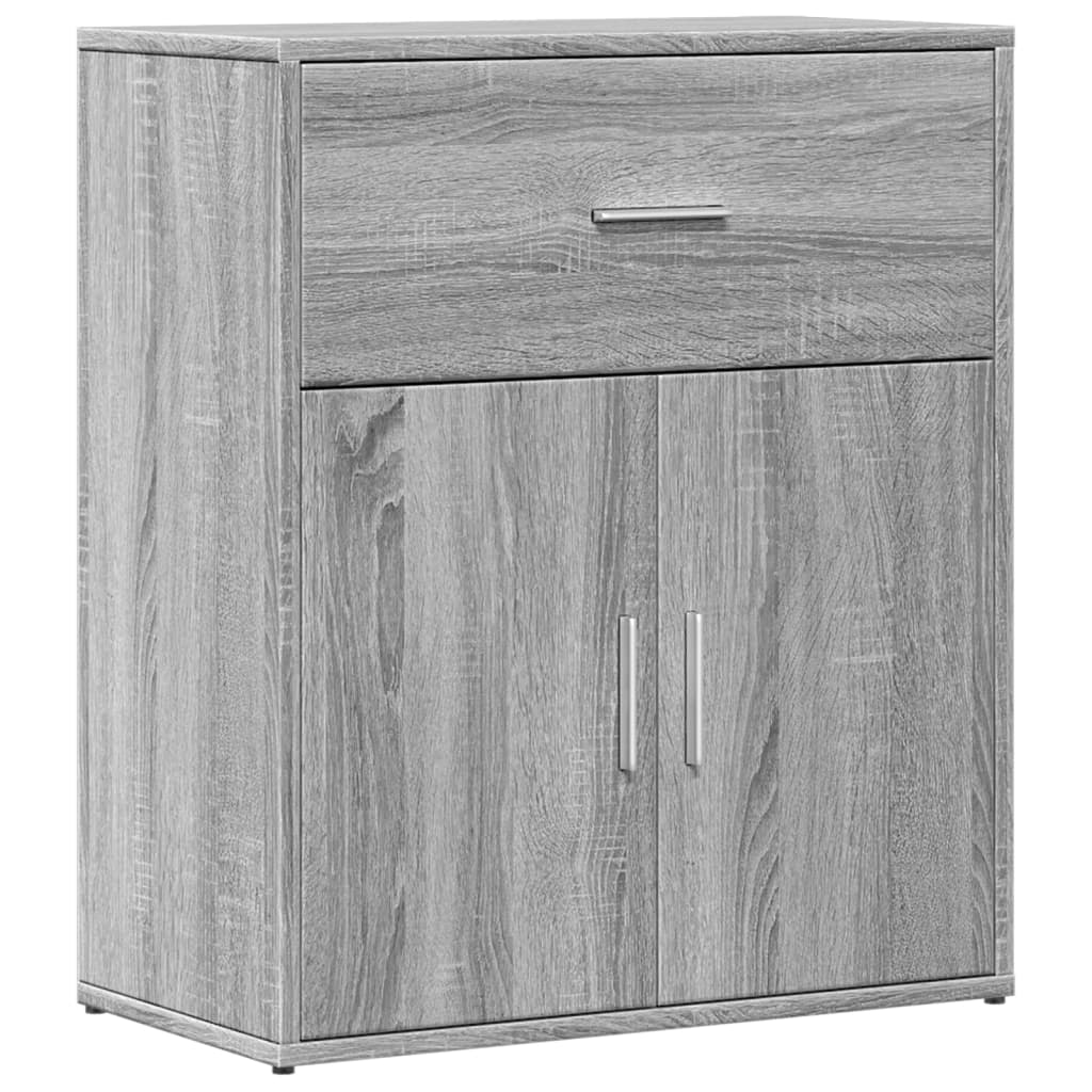 Aparador - Mueble de almacenamiento 60 Roble/ Gris