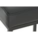 Conjunto de 2 taburetes de bar con reposapiés diseño Conjunto de 2 taburetes de bar con reposapiés diseño Negro