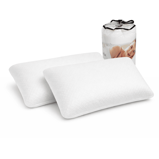 Pack 2 Almohadas Confort 90X35 - Viscoelástica. Desenfundable. Ergonomica