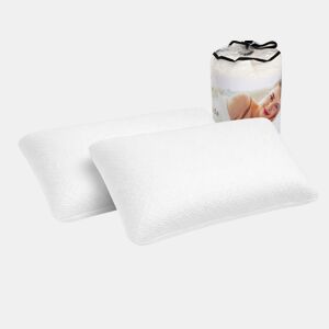 Pack 2 Almohadas Confort 90X35 - Viscoelástica. Desenfundable. Ergonomica