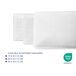 Pack 2 Almohadas Confort 90x35 Pack 2 Almohadas Confort 90x35 Blanco