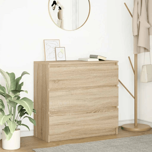 Aparador - Bufete - Móvei de apoio 80x35x76 cm deriv. de madeira carvalho sonoma pt4038