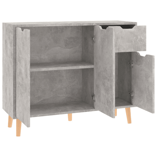 Aparador - Bufete - Móvei de apoio 90x30x72 cm derivados de madeira cinza cimento pt3367