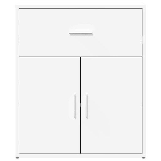 Aparadores - Bufetes - Móveis de apoio 2 pcs 60x31x70 cm derivados de madeira branco pt3110