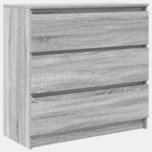 Aparador - Bufete - Móvei de apoio 80x35x76 cm derivados de madeira cinzento sonoma pt3805