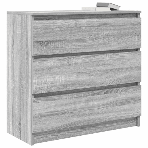 Aparador - Bufete - Móvei de apoio 80x35x76 cm derivados de madeira cinzento sonoma pt3805