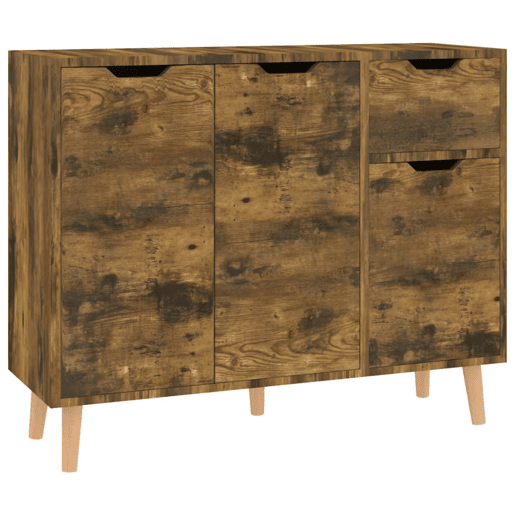 Aparador - Bufete - Móvei de apoio 90x30x72 cm derivados de madeira carvalho fumado pt3644