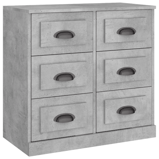 Aparador - Bufete - Móvei de apoio 70x35,5x67,5 cm derivados de madeira cinzento cimento pt2833