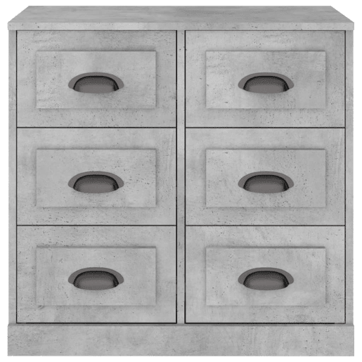 Aparador - Bufete - Móvei de apoio 70x35,5x67,5 cm derivados de madeira cinzento cimento pt2833