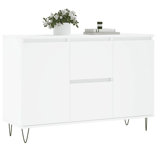 Aparador - Bufete - Móvei de apoio 101,5x35x70 cm derivados de madeira branco pt3137