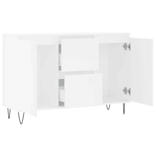 Aparador - Bufete - Móvei de apoio 101,5x35x70 cm derivados de madeira branco pt3137