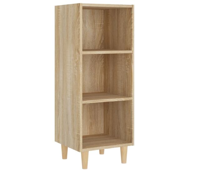 Aparador - mueble de almacenamiento madera contrachapada roble sonoma 34,5x32,5x90 cm es4351