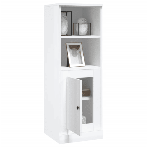 Aparador - Bufete - Móvei de apoio alto 36x35,5x103,5 cm deriv. madeira branco brilhante pt4218