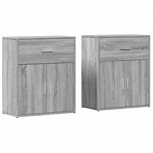 Aparadores - Bufetes - Móveis de apoio 2 pcs 60x31x70 cm derivados madeira cinzento sonoma pt3114