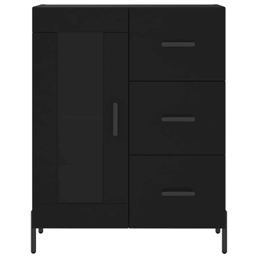 Aparador - Bufete - Móvei de apoio 69,5x34x90 cm derivados de madeira preto pt3546