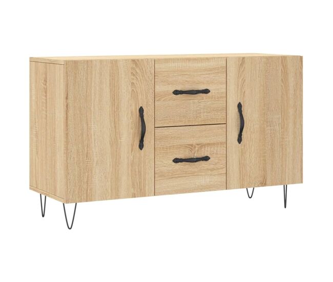 Aparador - mueble de almacenamiento de madera de ingeniería roble sonoma 100x36x60 cm es3716
