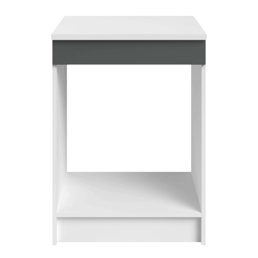 Armário de forno de base, armário para forno 60x60, cinza brilhante e branco, 60x84x60 cm Armário de forno de base, armário para forno 60x60, cinza brilhante e branco, 60x84x60 cm