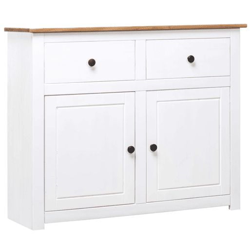 Aparador - Bufete - Móvei de apoio 93x40x80 cm pinho maciço Panama branco pt4011