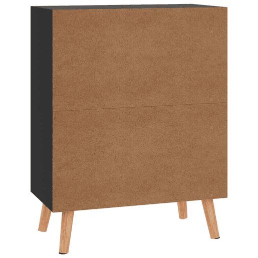 Aparador - Bufete - Móvei de apoio 60x30x72 cm derivados de madeira preto brilhante pt3567