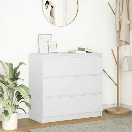 Aparador - Bufete - Móvei de apoio 80x35x76 cm derivados de madeira branco pt1664
