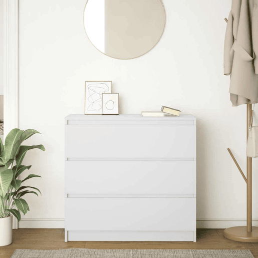 Aparador - Bufete - Móvei de apoio 80x35x76 cm derivados de madeira branco pt1664