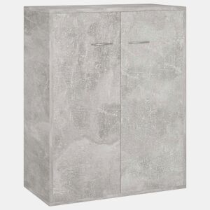 Aparador - Bufete - Móvei de apoio 60x30x75 cm contraplacado cinzento cimento pt2789