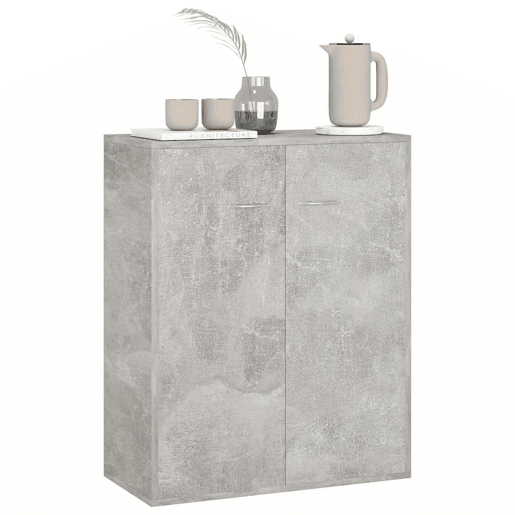 Aparador - Bufete - Móvei de apoio 60x30x75 cm contraplacado cinzento cimento pt2789