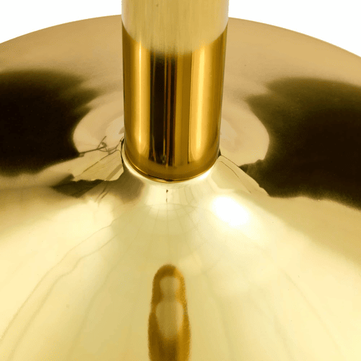 Mesa de bar moderna minimalista em vidro - 85 cm - Luxo leve - Dourado, Transparente