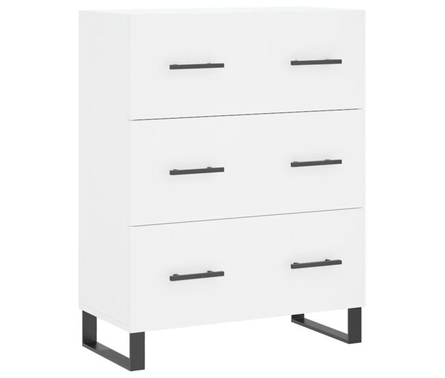 Aparador - mueble de almacenamiento de madera de ingeniería blanco 69,5x34x90 cm es3183
