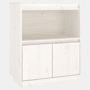 Aparador - Bufete - Móvei de apoio 60x34x75 cm madeira de pinho maciça branco pt3947