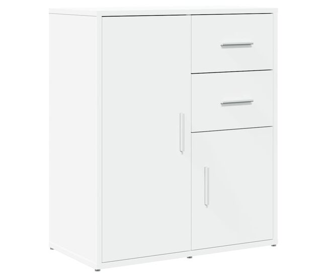 Aparador - mueble de almacenamiento de madera de ingeniería blanco 60x31x70 cm es3161