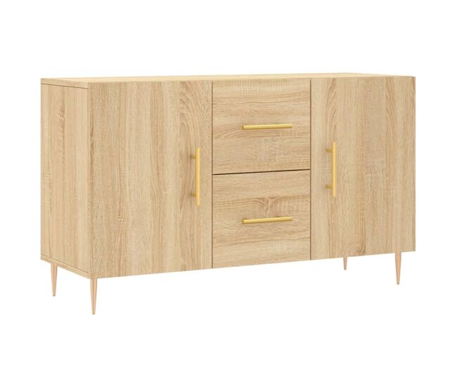 Aparador - mueble de almacenamiento de madera de ingeniería roble sonoma 100x36x60 cm es3715