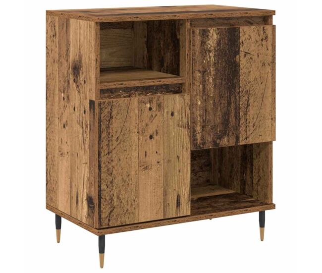 Aparador - mueble de almacenamiento madera vieja 60 x 35 x 70 cm es4701