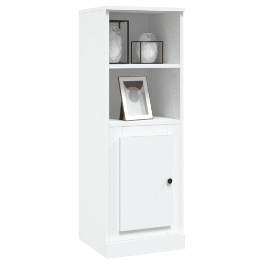 Armário alto - Bufete - Móvel de apoio 36x35,5x103,5 cm derivados de madeira branco pt615