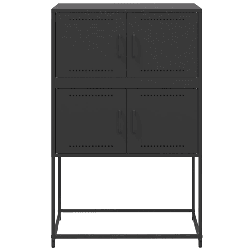 Aparador - Bufete - Móvei de apoio 68,5x38,5x107 cm aço preto pt2338