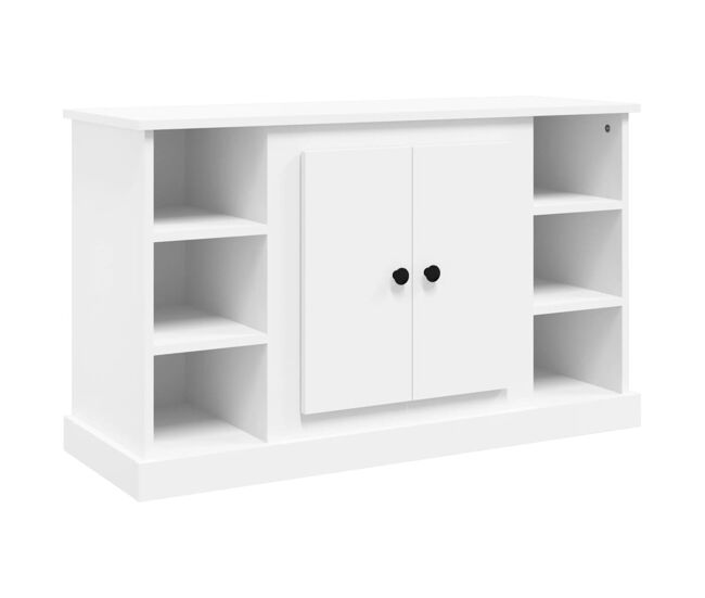 Aparador - mueble de almacenamiento de madera contrachapada blanco 100x35,5x60 cm es2442