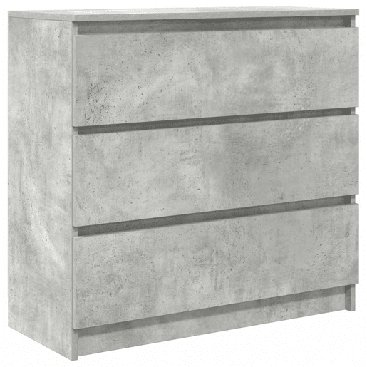 Aparador - Bufete - Móvei de apoio 80x35x76 cm derivados de madeira cinzento cimento pt3363