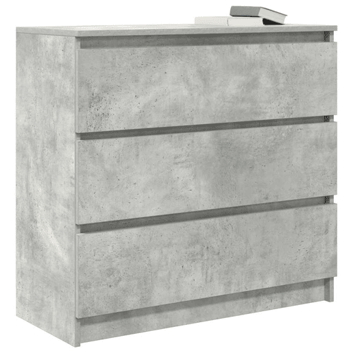 Aparador - Bufete - Móvei de apoio 80x35x76 cm derivados de madeira cinzento cimento pt3363