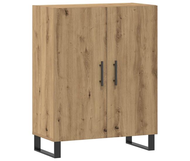 Aparador - mueble de almacenamiento de madera de ingeniería roble artisan 69,5x34x90 cm es3686