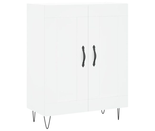 Aparador - mueble de almacenamiento de madera de ingeniería blanco 69,5x34x90 cm es3198