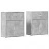 Aparadores - Bufetes - Móveis de apoio 2 pcs 60x31x70 cm derivados madeira cinzento cimento pt3834