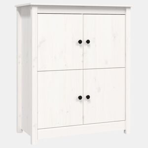 Aparador - Bufete - Móvei de apoio 83x41,5x100 cm madeira de pinho maciça branco pt3955
