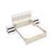 Conjunto de dormitorio Pack Astra cabecero + mesitas + aro Conjunto de dormitorio Pack Astra cabecero + mesitas + aro Blanco
