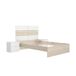 Conjunto de dormitorio Pack Astra cabecero + mesitas + aro Conjunto de dormitorio Pack Astra cabecero + mesitas + aro Blanco