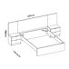 Conjunto de dormitorio Pack Loma cabecero + mesita + aro + cómo Conjunto de dormitorio Pack Loma cabecero + mesita + aro + cómo Blanco