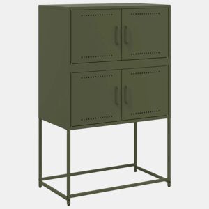 Aparador - Bufete - Móvei de apoio 68,5x38,5x107 cm aço verde azeitona pt2389