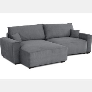 Sofá-Cama Chaise Longue BUDWING Lauren Cinza - 3 Lugares - 269x158x96 cm